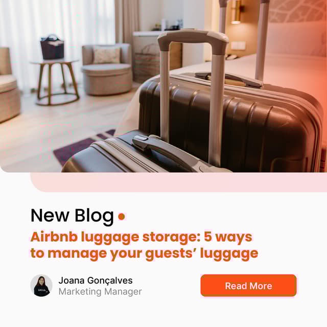 Armazenamento de bagagem no Airbnb: 5 formas de gerir a bagagem dos seus hóspedes